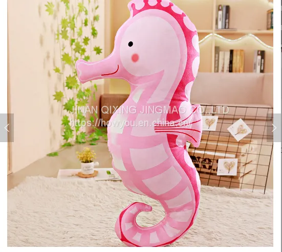 China Factory Wholesale Cute Plush Sea Horse Toy Pillow photo-3