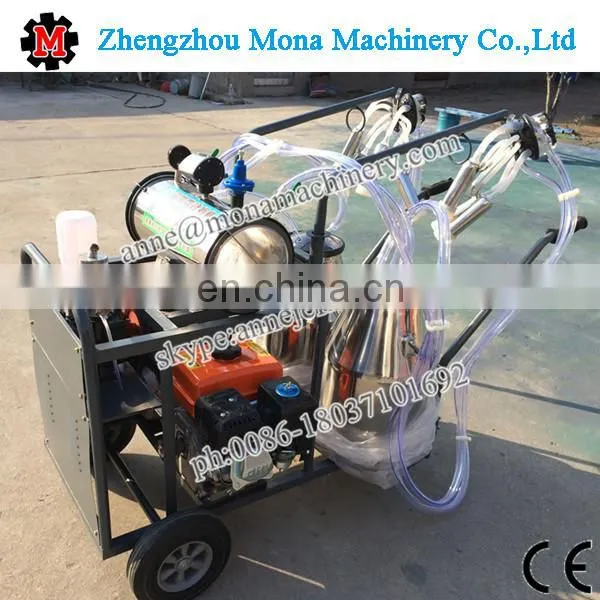 Piston Type Cow Milking Machine Price on Sale With 4 Claw and Single 25l Bucket photo-4