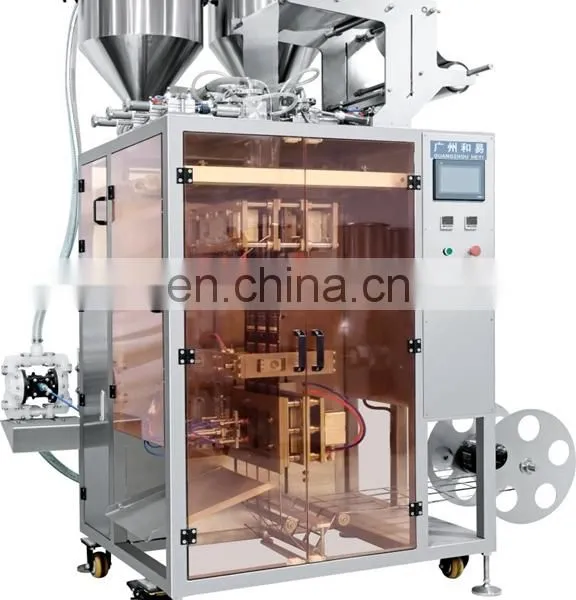Irregular Shape Double Material Shampoo and Shower Gel Sachet Packing Machine