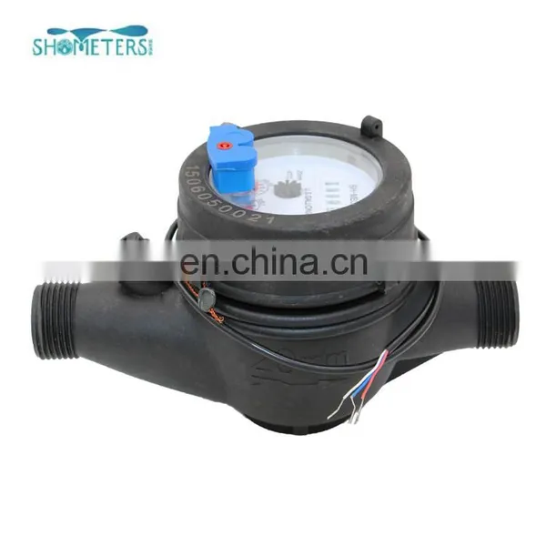 Multi Jet Dry Dial Plastic 5 Wheels Water Meter Pulse Sensor Made in China photo-2