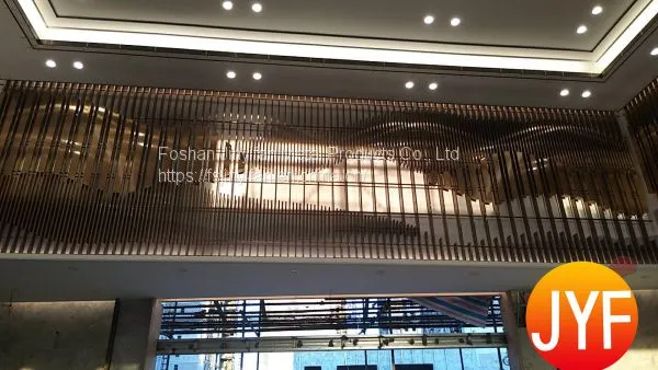 Foshan Manufactory Customized Decorative Stainless Steel Screen Room Dividers Partition for Restaurant photo-4