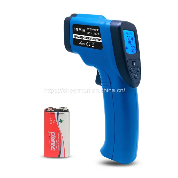 Cheerman DT8750H Digital Industrial Infrared Thermometer Non-contact Thermometer Gun Shape Temperature