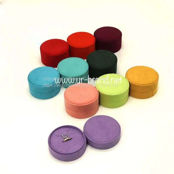 Velvet Gray Flannel Ring Box Jewelry Box Earrings Ring Pendant Bracelet Packaging Box photo-2