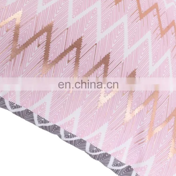 100% Cotton Geometric Wave Pink Home Indoor Decorative Square Throw Pillow Covers for Sofa Bedroom photo-6