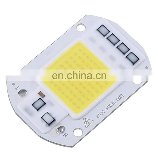 White 220V 50 Watt COB LED Chip With Lens Reflector for Garden Park Square Lighting Diy Grow Led Chips photo-3