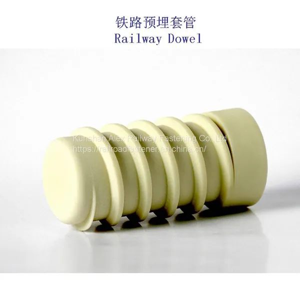 Railway Plastic Screw Dowel Polymer Insert for Concrete Sleeper photo-2
