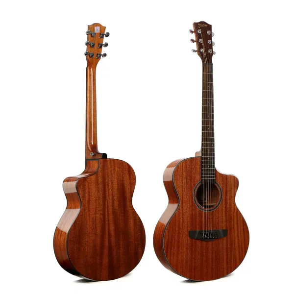 New Designed Acoustic Guitar Deviser LK-12 Mahogany Guitar Wholesale Factory Price OEM High Quality Guitar photo-3