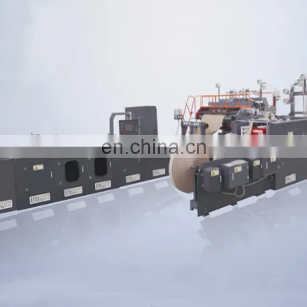 Automatic With Twisted Handle Kraft Paper Bag Making Machine