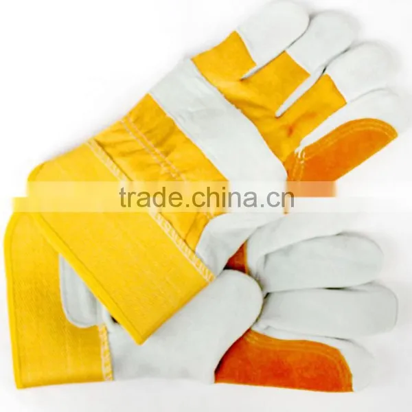 Cow Split Leather Rigger Gloves With Reinforce Palm