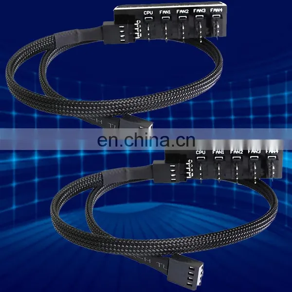 3/4pin Pwm Chasis Cooling Fan Cable Hub Adapter 1 To 5 4pin Tx4 Pwm Cpu Cooler Case Splitter photo-4