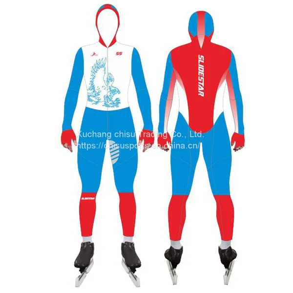 High Quality Wholesale Breathable Junior Custom Short Track Ice Speed Skating Suit Skating Skin Suit photo-3