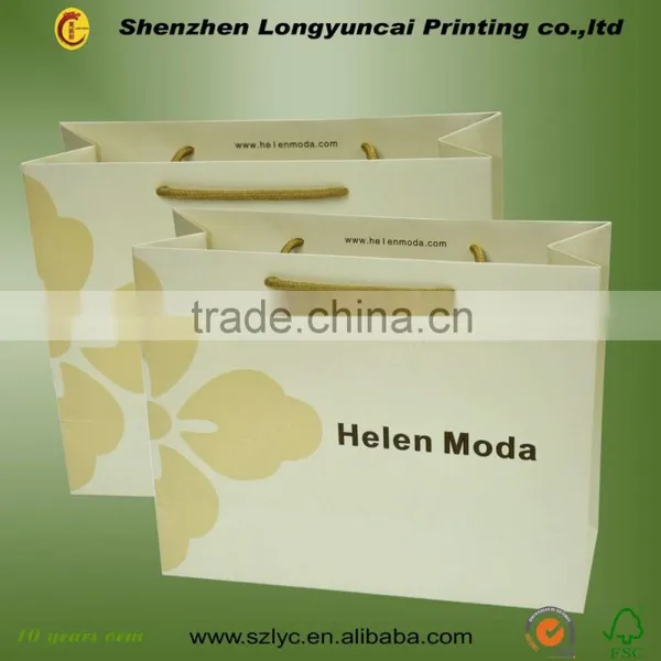 Low Cost Paper Shopping Bag Printing Factory in China