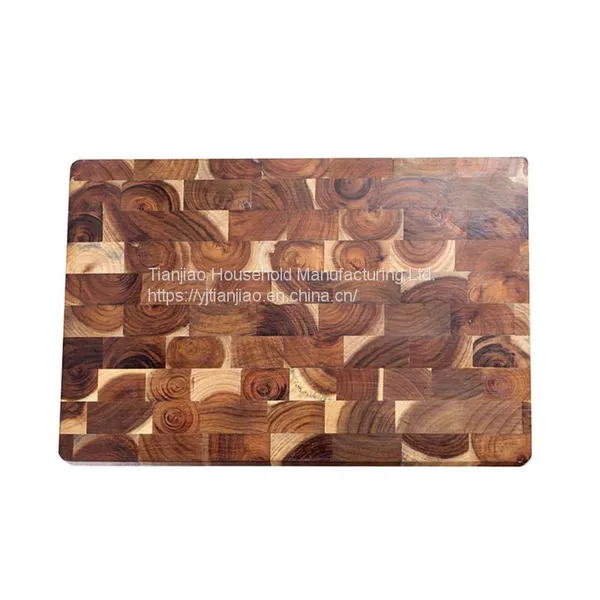 Premium OEM/Wholesale Custom Personalized Multifunction Acacia Wood Chopping Boards Block Kitchen Wooden End Grain Cutting Board photo-4