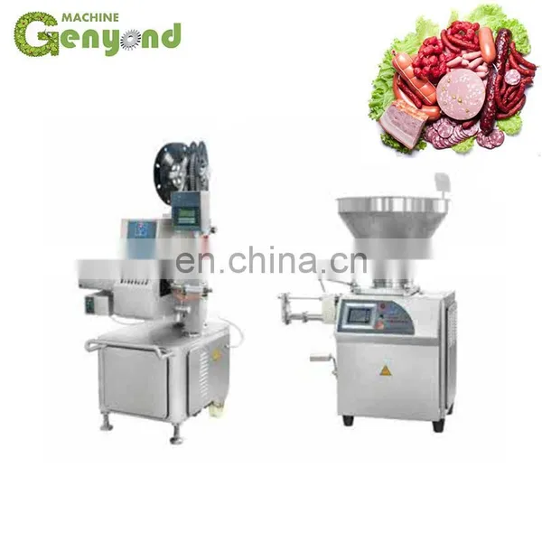 Factory Shanghai Meat Grinder Bowl Cutter Vacuum Stuffer Smoking Oven Automatic Sausage Production Line Making Machine Price photo-2