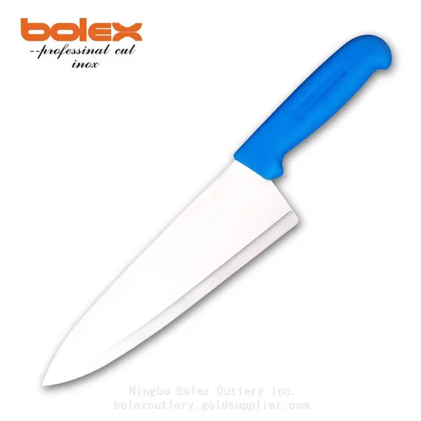 Kitchen Cook Chef Knives Slant Tang Chinese Cleaver Boning Knife SHARPENING GRINDING RENTAL EXCHANGE CUTLERY SERVICES NELLA COZZINI OMCAN GREBAN Cook Kitchen Chef Knives Flutes Edge photo-5