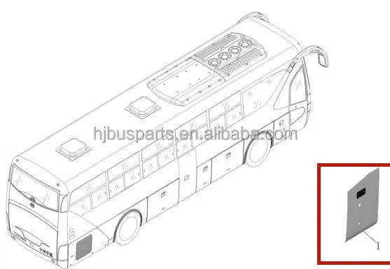 Other Performance Parts High Quality Bus Parts ZK6129H 5911-00557 Compartment Door RH NO.1 for Bus photo-5