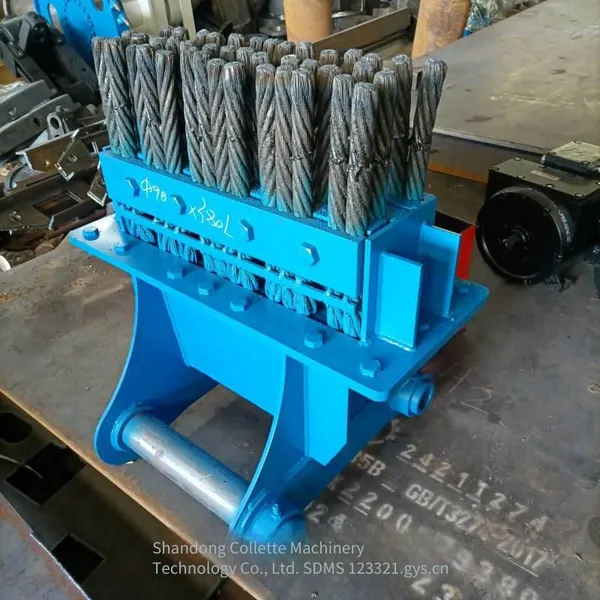 Newly Designed Steel Brushes for Excavators Used in Tunnel Engineering for Rapid Cleaning and Excavation, Four - Row Widened Steel Brushes for Invert, Manufacturer photo-2