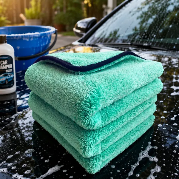Ultra Soft Car Wash Cloth Scratch-Free Plush Detailing Towels Bulk