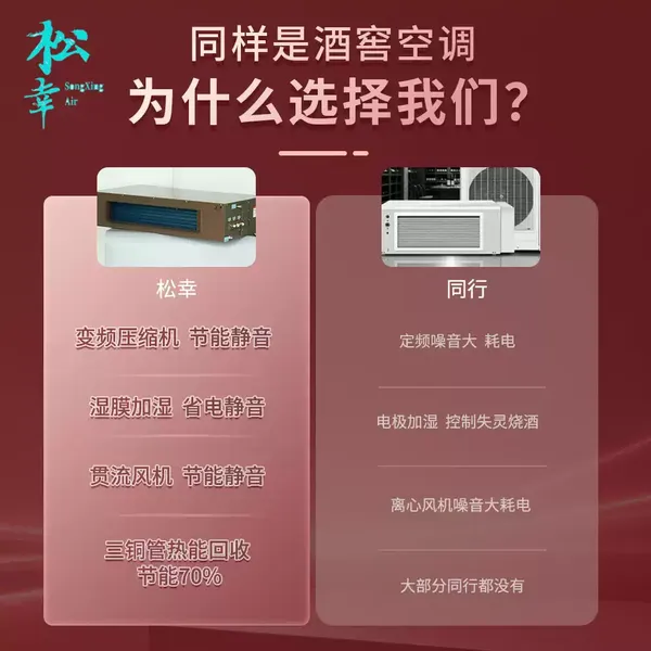 Songxing VF Ceiling CTH Integrated Unit for Cigar & Wine Cellar, Laboratory photo-2