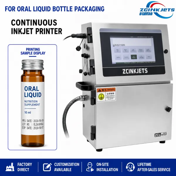 Pharmaceutical Bottle Coding Machine for Oral Liquid Medicine Bottles Expiry Date Lot Number Marking
