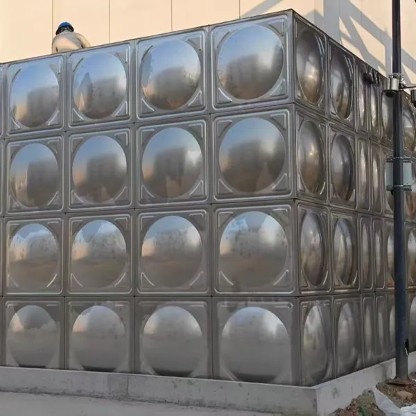 Tanque de agua modular de paneles compuestos SMC FRP de alta resistencia para almacenamiento de agua en campamentos del desierto