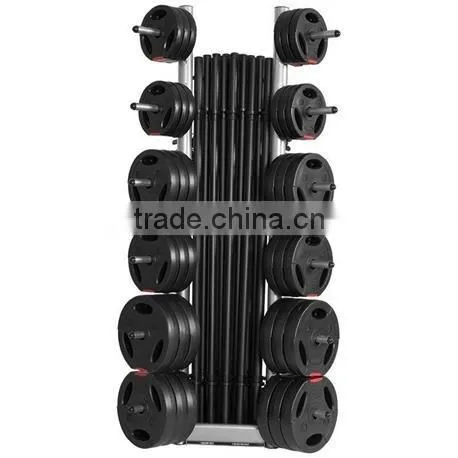Professional Aerobic Barbell Set and Weight Plate Stand photo-4