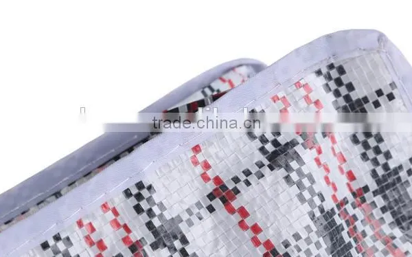 Classical pp Woven Fodable Shopping Bag With Zipper photo-4