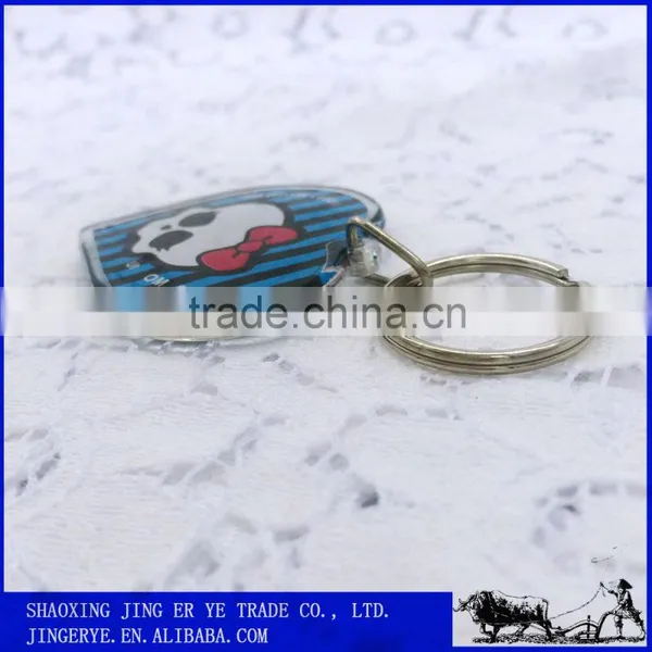 Customized Floating Heart Plastic Key Chain photo-3