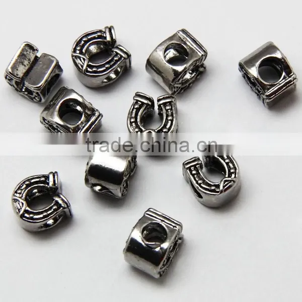 Wholesale Horseshoe Shape Zinc Alloy Beads With Round Hole for Bracelets photo-3
