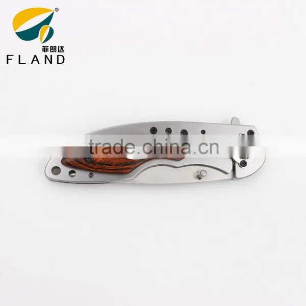 Yangjiang Factory Supply Gear Desgin Bearing Knife Pivot Stainless Steel Titanium Hunting Knife photo-4