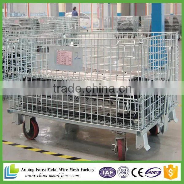 Folding Zinc Coated Warehouse Cage photo-6