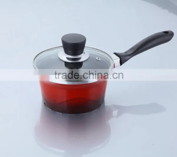 16cm Aluminum Wave Type Sauce Pan With Non Stick Coating