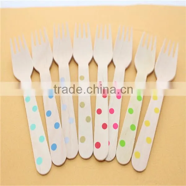 Event&Party Supplies Disposable Wooden Knife Fork Spoon Wooden Cutlery photo-3