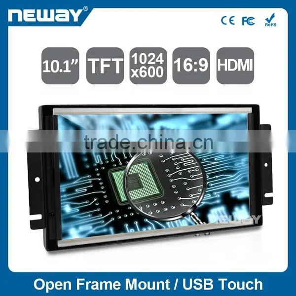 LED LCD Monitor With DVI,HD,VGA DP Interface 10"1024*768 LCD Computer Monitor