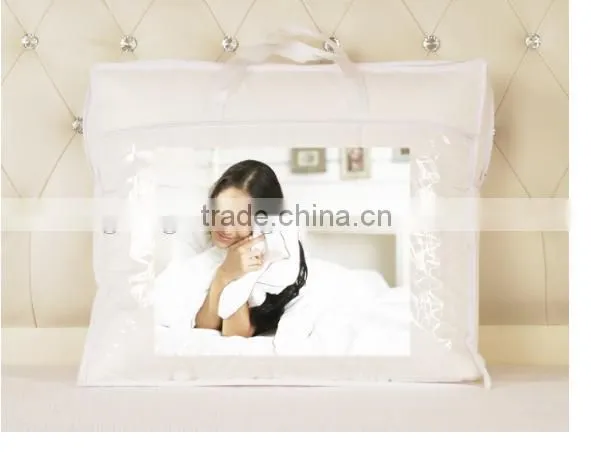 Supersoft Breathable Beautiful Aloe Vera Printed Quilt White photo-3