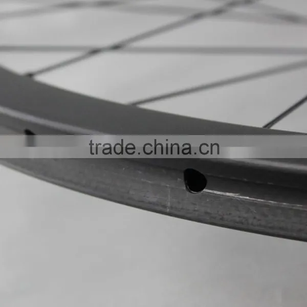 40mm Tubular 700c Road Disc Brake Carbon Wheel,bicycle Carbon Wheelset With Titamium Quick Release Double Disc Brake W40T photo-2