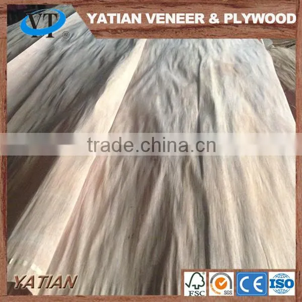 Natural Wood 0.28*1220*2440mm Plywood Face Water Gum Veneer