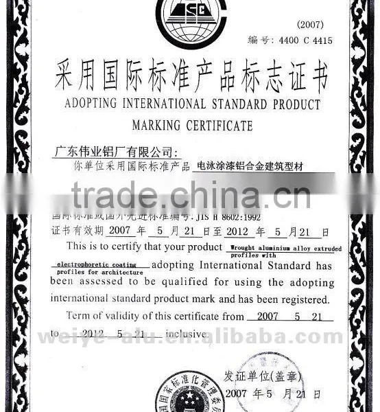 Good Price Electrophoresis Finish Aluminum Alloy photo-5