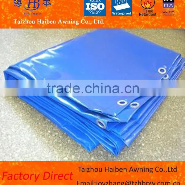 Various Colors Waterproof PVC Tarpaulin With Metal Eyelets