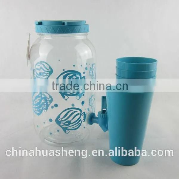 25 Pieces Party Drink Set Large Capacity Water Jar PET Beverage Dispenser BPA Free Water Container photo-4