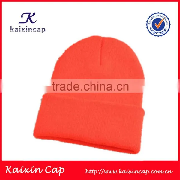 100% Acrylic High Quality High Quality Knitted Customize Knitted Beanie Cap photo-3
