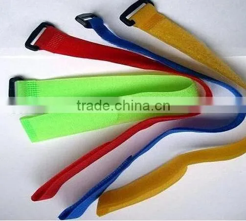 Customized Adjustable Hook and Loop Cable Tie With Buckle photo-2