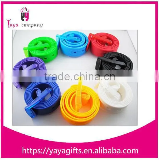 Candy Colors Ladies Silicone Rubber Belts photo-2