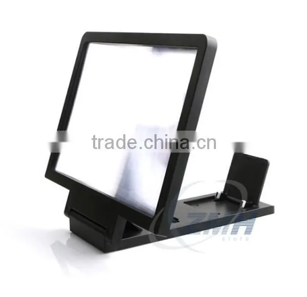 New Arrival Portable 3X Mobile Phone Screen HD Magnifier Lens&Holder for TV Watching photo-3