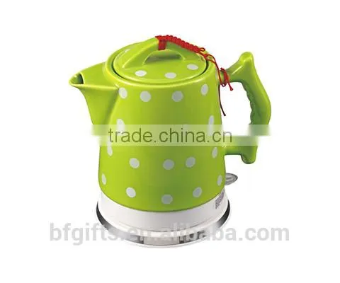 Enamel Kettle Set/ Ceramic LED Electric Kettle/ White High Quality Teapot Set/ 2015 New Design-3 photo-3