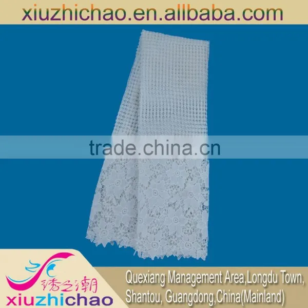 LXE007 Factory Direct Selling White Lace Fabric Fashion White Voile Lace White Swiss Polyester Lace