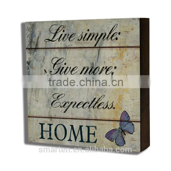 Customize Hotel Decorative Wall Art Wood Vintage Sign Letter photo-2