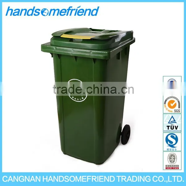 240 Liters Large Plastic Waste Bins With Wheels,Public Plastic Garbage Bin,Garden Rubbish Bin photo-2