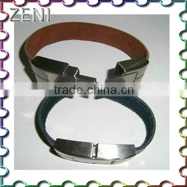 2016 Hot Sale 1-32G Capacity Usb Flash Drive Leather Bracelet