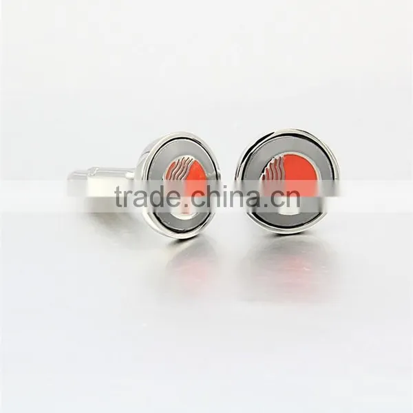 Fashion Accessories for Men Jewelry Stainless Steel Coin Cufflinks photo-3